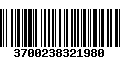 Código de Barras 3700238321980