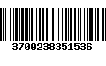 Código de Barras 3700238351536