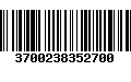 Código de Barras 3700238352700