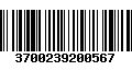 Código de Barras 3700239200567