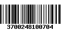 Código de Barras 3700248100704