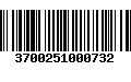 Código de Barras 3700251000732