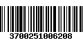 Código de Barras 3700251006208