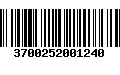 Código de Barras 3700252001240