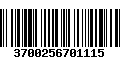 Código de Barras 3700256701115