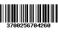 Código de Barras 3700256704260