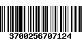 Código de Barras 3700256707124