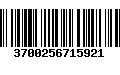 Código de Barras 3700256715921