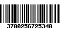 Código de Barras 3700256725340