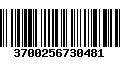 Código de Barras 3700256730481