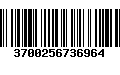 Código de Barras 3700256736964