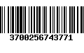 Código de Barras 3700256743771