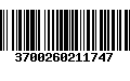 Código de Barras 3700260211747