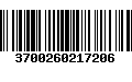 Código de Barras 3700260217206