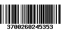 Código de Barras 3700260245353