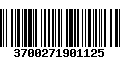 Código de Barras 3700271901125