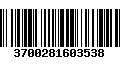 Código de Barras 3700281603538