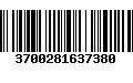 Código de Barras 3700281637380