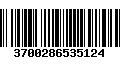 Código de Barras 3700286535124