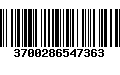 Código de Barras 3700286547363