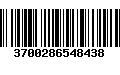 Código de Barras 3700286548438