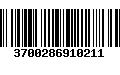 Código de Barras 3700286910211