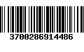 Código de Barras 3700286914486