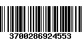 Código de Barras 3700286924553