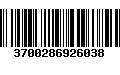 Código de Barras 3700286926038