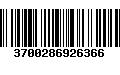 Código de Barras 3700286926366