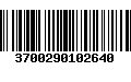 Código de Barras 3700290102640