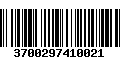 Código de Barras 3700297410021