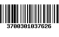 Código de Barras 3700301037626