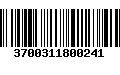 Código de Barras 3700311800241