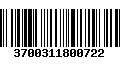 Código de Barras 3700311800722