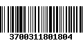 Código de Barras 3700311801804