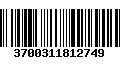 Código de Barras 3700311812749