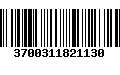 Código de Barras 3700311821130