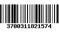 Código de Barras 3700311821574