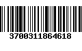 Código de Barras 3700311864618