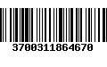 Código de Barras 3700311864670