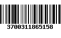 Código de Barras 3700311865158