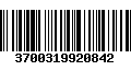 Código de Barras 3700319920842