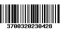 Código de Barras 3700320230428