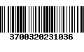 Código de Barras 3700320231036