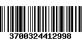 Código de Barras 3700324412998