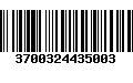 Código de Barras 3700324435003