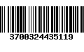 Código de Barras 3700324435119