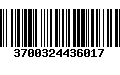 Código de Barras 3700324436017