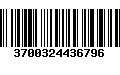 Código de Barras 3700324436796